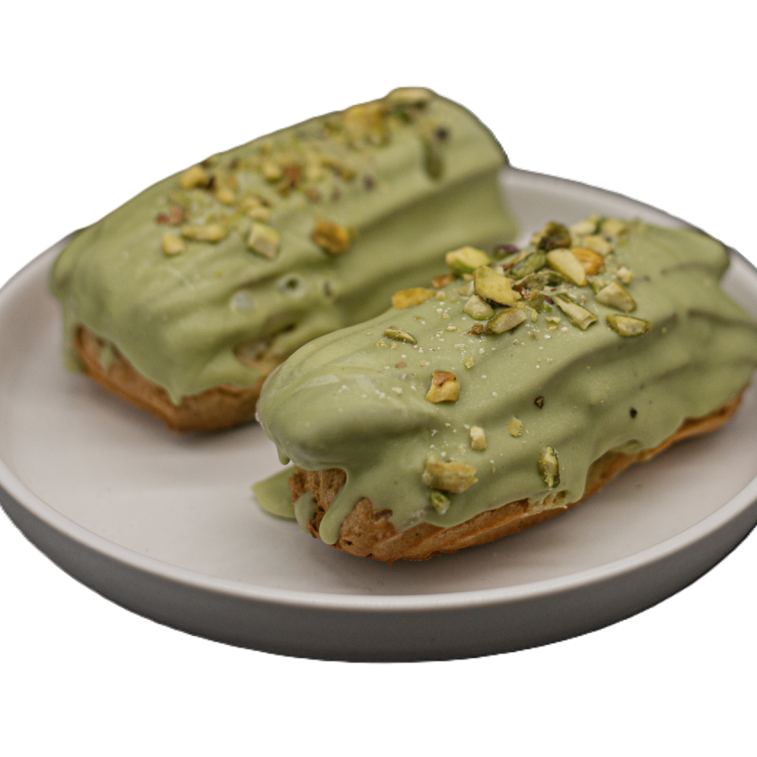 Pistáciové éclair