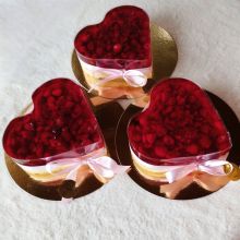 Maxi malinové srdce pro dva